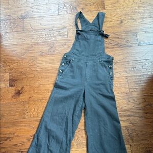 Aerie Dark Gray Denim Overalls